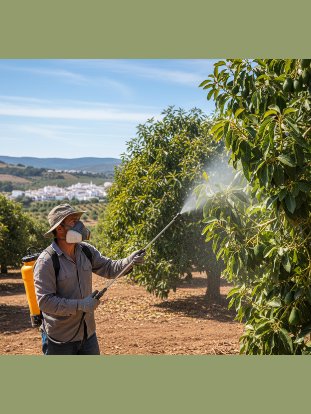 Aplicación de LETBIO en aguacates