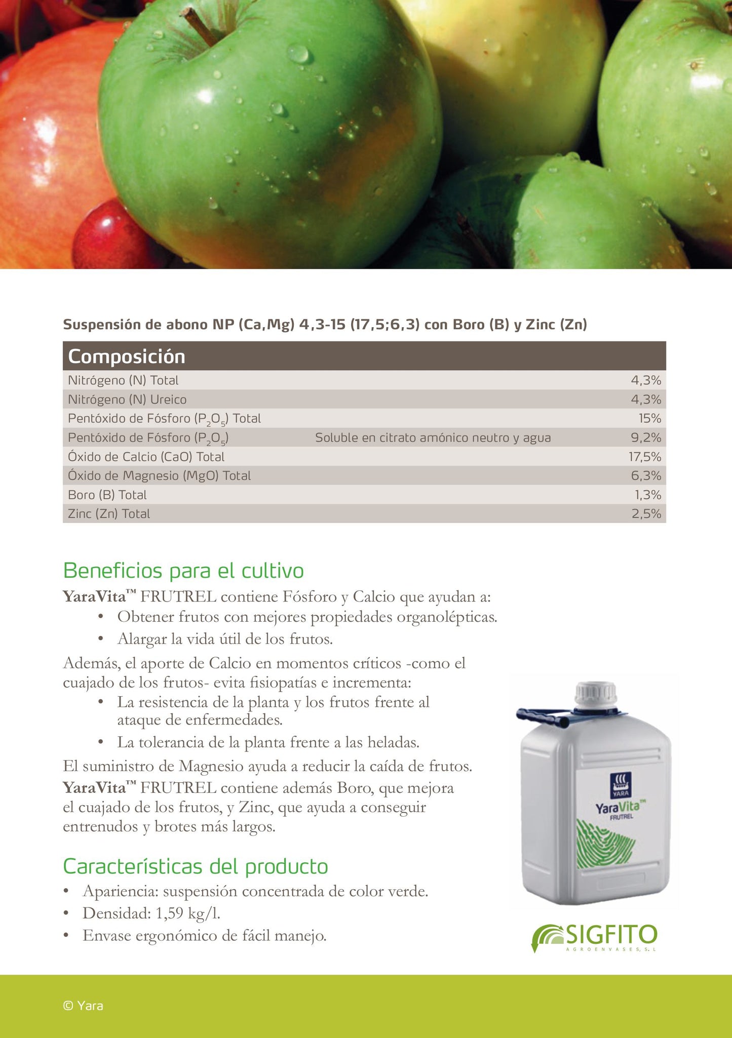 YaraVita FRUTREL. Produce flores mas potentes.