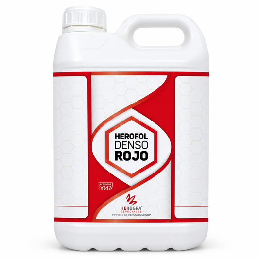 Herofol Denso Rojo 10L - Fertilizante Foliar Alto Potasio para Engorde y Maduración